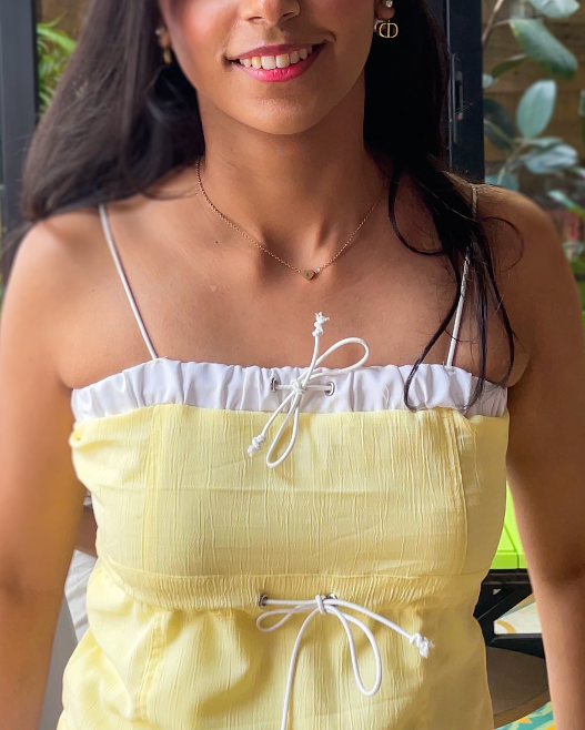 SUNS OUT TIE TOP