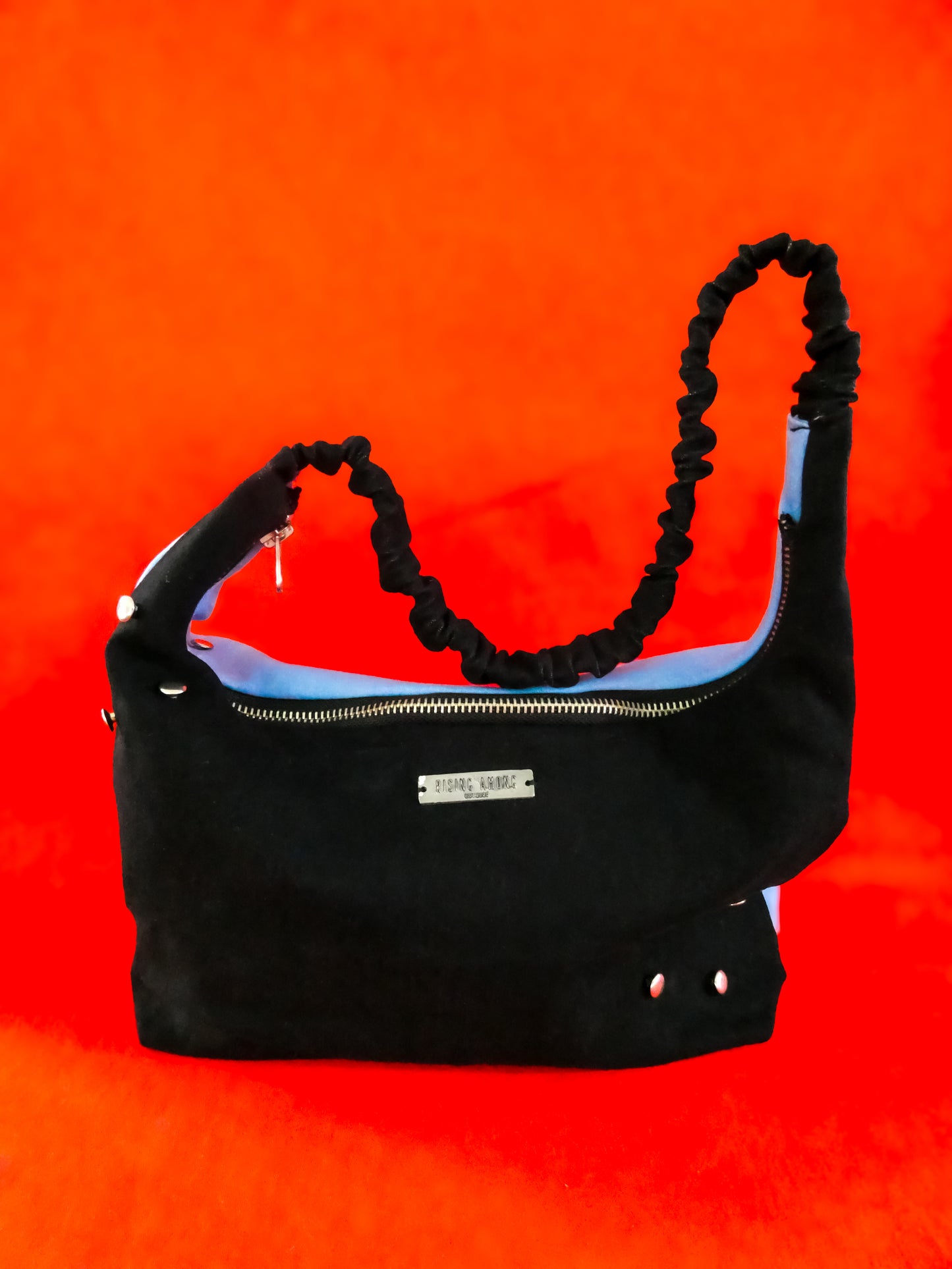 TWO SIDED DENIM SHOULDER BAG