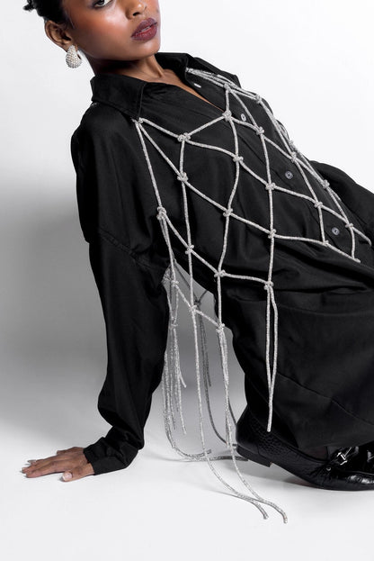 STATEMENT MACRAME OVERLAY