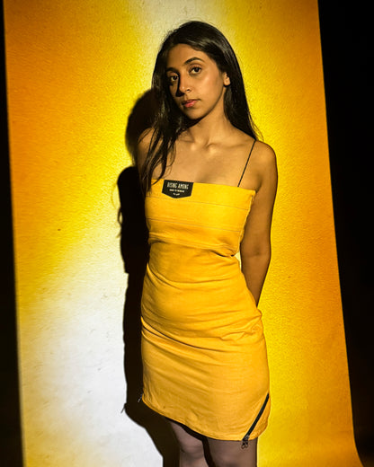 TAXI DRESS IN YELLOW