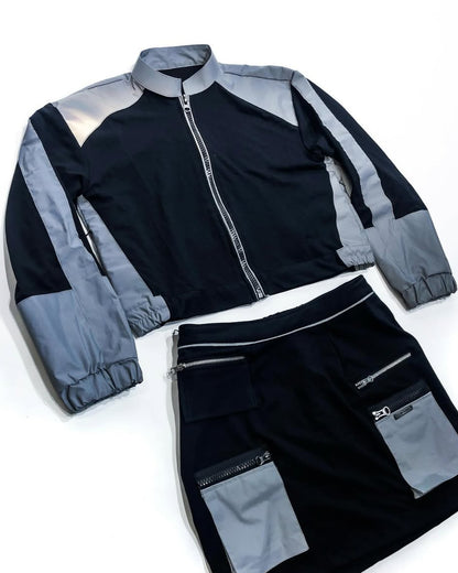 REFLECTIVE BOMBER JACKET