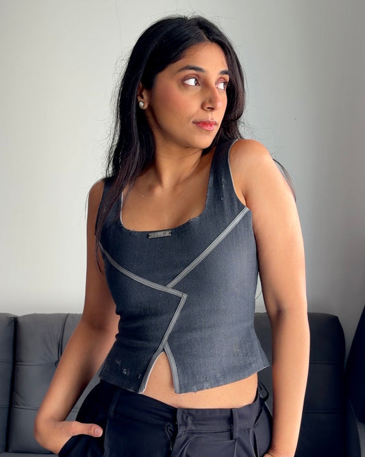 AUTO CORSET DISTRESS GREY