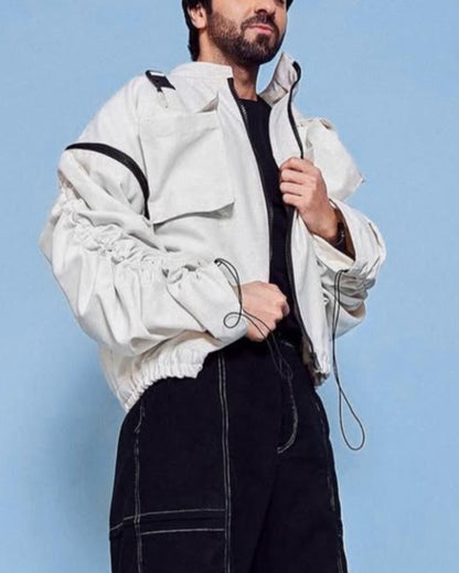 CONVERTIBLE UNISEX JACKET - WHITE