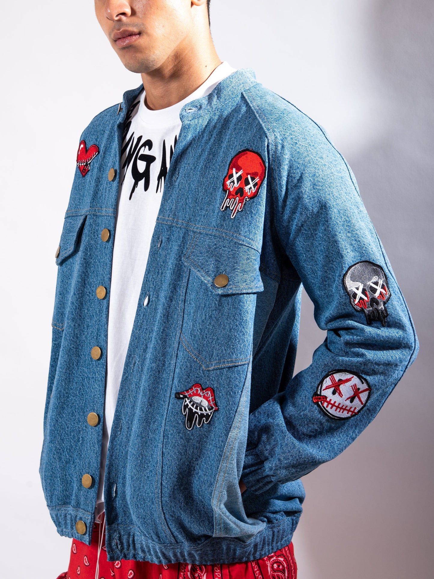 PATCH UP DENIM BOMBER