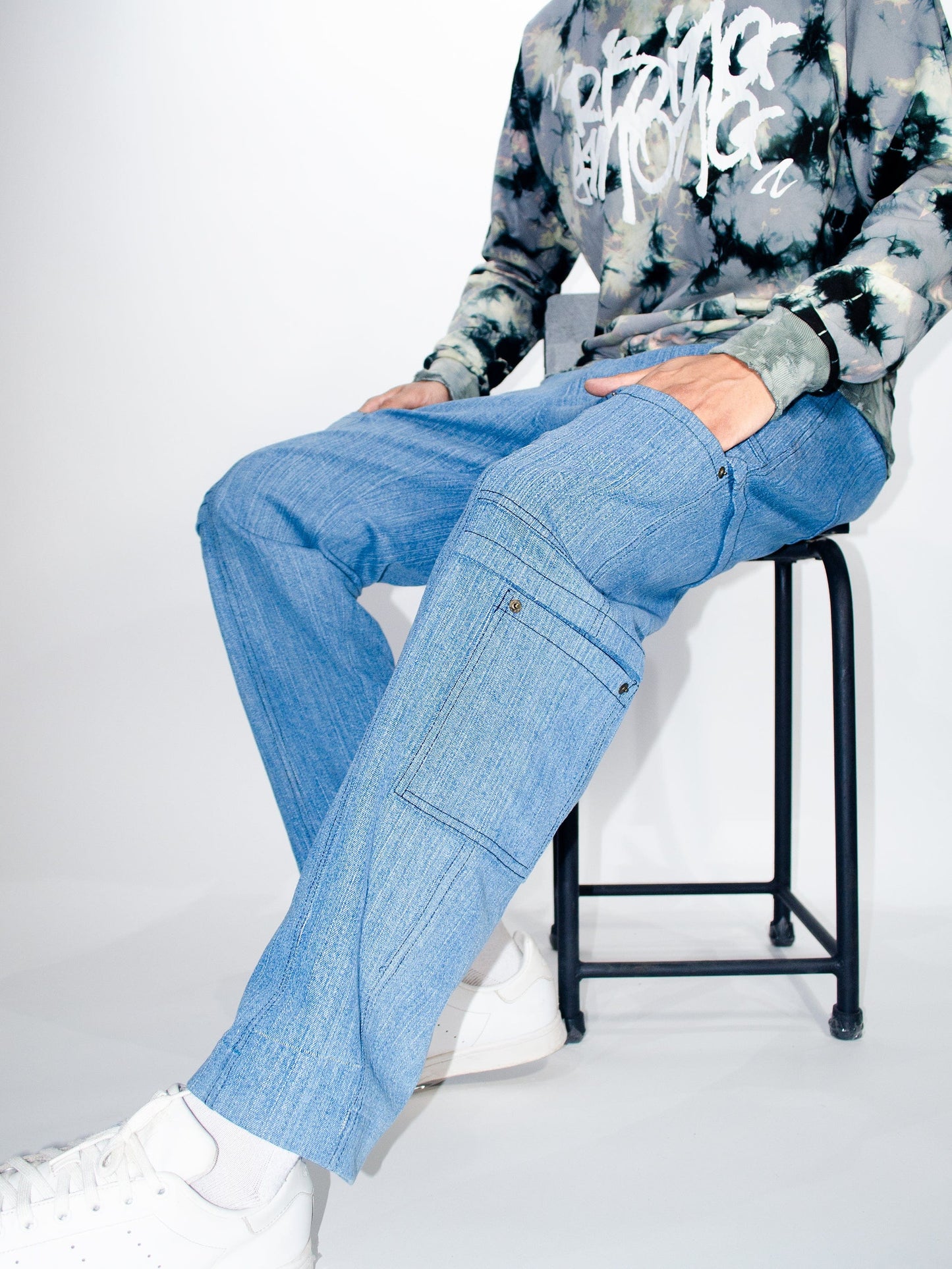 DENIM STAY IN LINE UNISEX PANTS