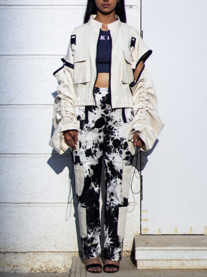 CONVERTIBLE UNISEX JACKET - WHITE