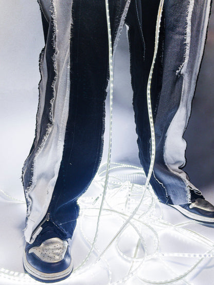 STRIP DENIM PANT CHARCOAL