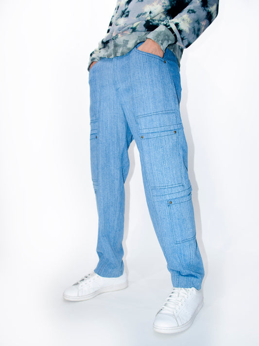 DENIM STAY IN LINE UNISEX PANTS